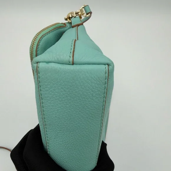 Tory Burch Emerson “Tiffany” turquoise Leather Flap Crossbody - Picture 5 of 13